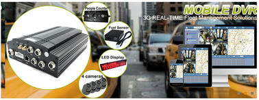 3G سيارة SD الرقمية مسجل فيديو كاميرا انذار / 4 قناة HDD MDVR