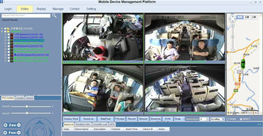 HDD موبايل الأسود صندوق CCTV DVR كيت كاميرا GPS مع رصد 7inch لشاحنة