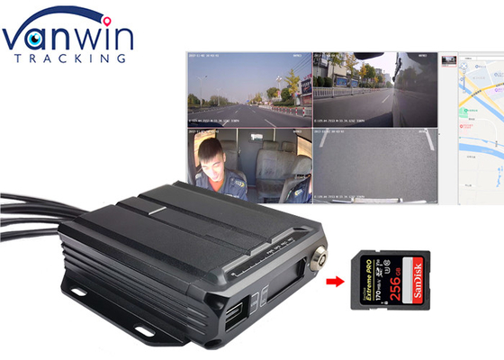 1080P AHD 4ch 3g 4g GPS SD بطاقة mdvr لأساطيل الحافلات الصغيرة لكابينة التاكسي