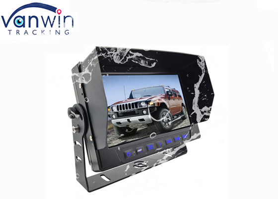 IP69 شاشة مقاومة للماء للسيارة بثلاث قنوات مداخل فيديو 7 بوصات