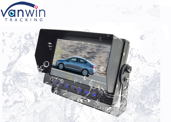 IP69 شاشة مقاومة للماء للسيارة بثلاث قنوات مداخل فيديو 7 بوصات