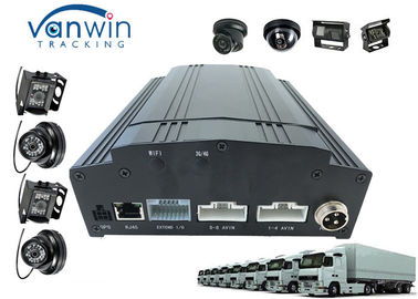 3G 4G 4ch / 8ch full hd 1080p AHD MDVR وكاميرا / نظام صوتي سيارة شرطة حل