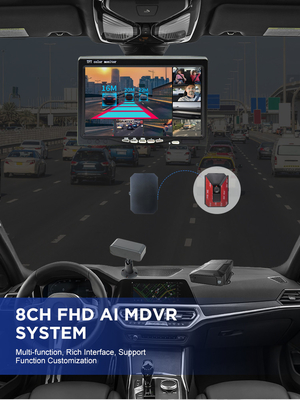 نظام أمن المركبات AHD ADAS MDVR مع WiFi 4G GPS AI و 8 قنوات إدخال فيديو