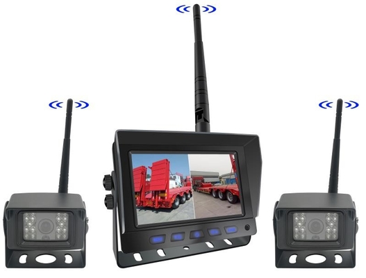 AHD رقمية لاسلكية السيارة العكسية كاميرا احتياطية مجموعة شاحنة شاحنة فان نظام مراقبة الكاميرا اللاسلكية