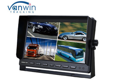 شاحنة / فان / حافلة TFT Car Monitor 24v 10.1 inch 16: 9 شاشة الرؤية الخلفية الرقمية 4 طرق الإدخال / الإخراج