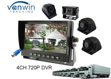 7 &amp;#39;&amp;#39; رباعية AHD DVR TFT سيارة مراقب دعم 4PCS 720P كاميرات HDD تسجيل