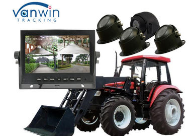 7 بوصة 4CH HD مراقب DVR مسجل فيديو 720P مع 4 كاميرات للسيارات الزراعية