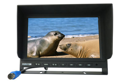 قوي 4CH 1080P شاشات الكريستال السائل سيارة رباعية شاشات DVR 12 ~ 24V مع 4 قناة HD المدخلات