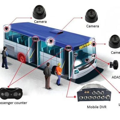 نظام كاميرات الدوائر التلفزيونية المغلقة VPC AHD 720P 4G MDVR 4 مع عداد الحافلات