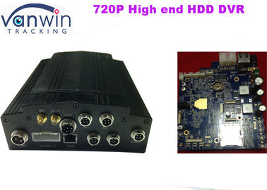 AHD 720P HD موبايل DVR ، 3G GPS 4ch سيارة DVR مع مسجل الصوت والفيديو