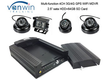 4CH HDD GPS الأساسية الصندوق الأسود سيارة مسجل فيديو رقمي ، سيارة موبايل DVR بطاقة SD