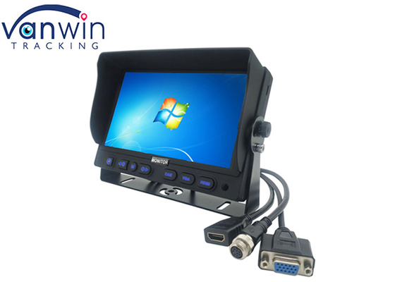 شاشة سيارة رقمية 3 في 1 VGA HDMI 9 بوصة لعرض الفيديو عالي الدقة