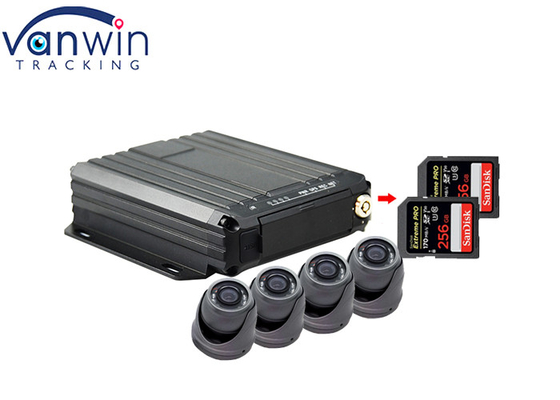 1080P 4 قناة AHD مزدوج SD MDVR نظام DVR المركبة المتنقلة
