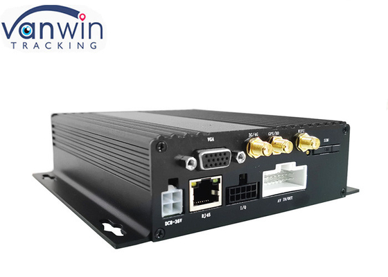 1080P AHD أمان مزدوج SD DVR المحمول 4Ch GPS 3G 4G Wifi لأسطول الحافلات