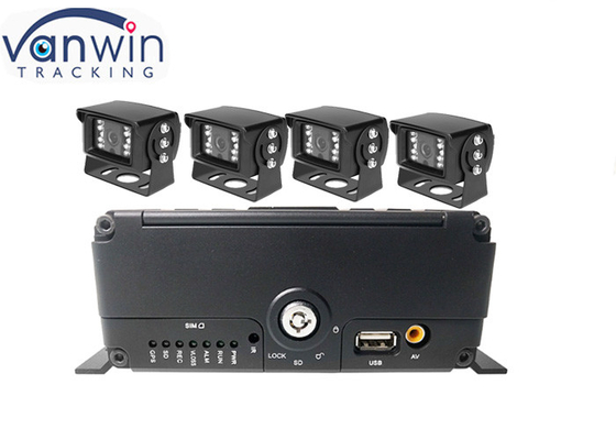 4ch 4G GPS WIFI H.265 HDD جهاز تسجيل السيارات المحمول
