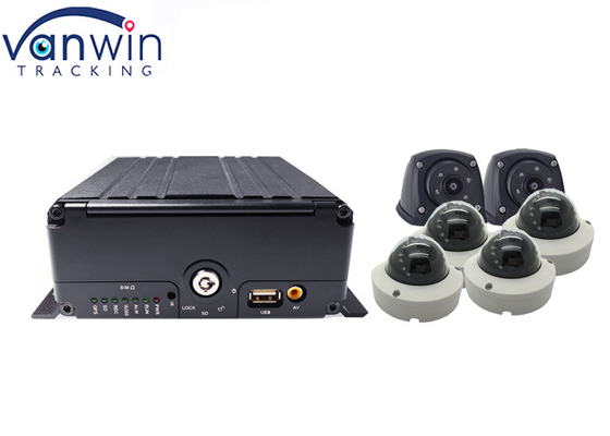 4G فيديو مباشر 6CH HDD مركبة CCTV DVR جهاز تتبع GPS