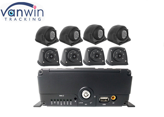 8CH HDD SSD SD Cardvehicle dvr مع نظام تحديد المواقع 4G WIFI إنذار