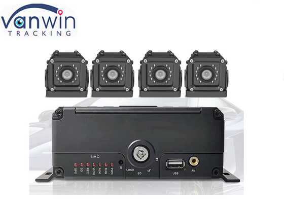 نظام مراقبة المركبات 4 قنوات HDD dvr المحمول