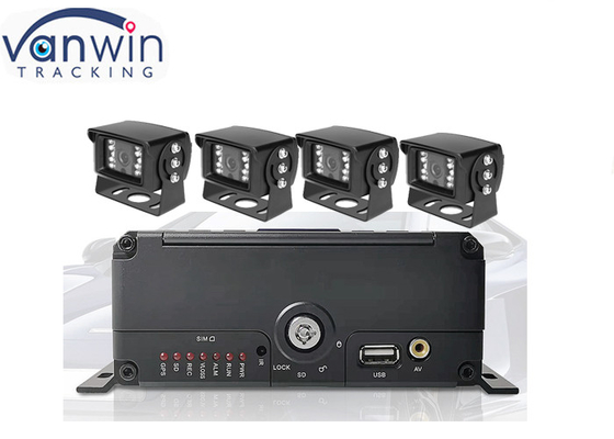 نظام مراقبة المركبات 4 قنوات HDD dvr المحمول
