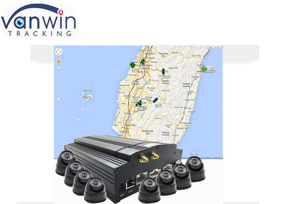 مسجل فيديو رقمي متنقل بـ 8 قنوات مع دعم 3G 4G GPS و HDD بسعة 2 تيرابايت لمراقبة كاميرات المراقبة في المركبات