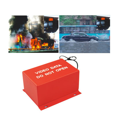 مركبة ملحقات Dvr المحمولة مقاومة للحريق مقاومة للماء اللون الأحمر الساطع صندوق آمن محمي