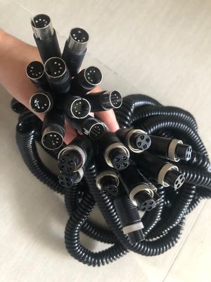 تخصيص ملحقات DVR M12 4pin إمرأة / رجل إلى RCA / BNC DC Connector / كابلات المحول