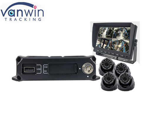720p AHD 1080P 4G GPS 4CH أنظمة DVR المتنقلة للحافلة الشاحنة