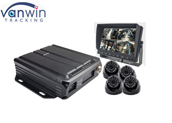 720p AHD 1080P 4G GPS 4CH أنظمة DVR المتنقلة للحافلة الشاحنة