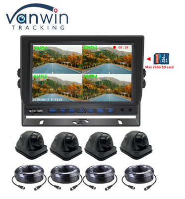 شاشة سيارة رباعية 9 بوصة 1080P مع دعم وظيفة DVR تسجيل فيديو بطاقة SD 256G
