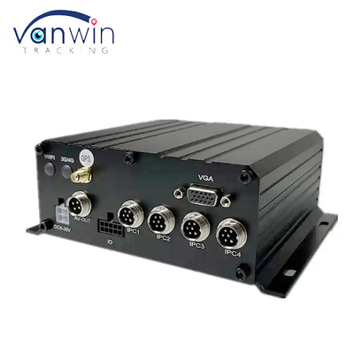 4CH MNVR مع HDD SSD دعم 4G GPS WiFi لمراقبة الشبكة عن بعد للسيارات