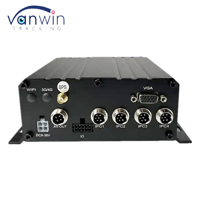 4CH 1080P AHD 3G 4G WIFI و GPS SD HHD NVR المحمول للحافلات / الشاحنات / سيارات الأجرة