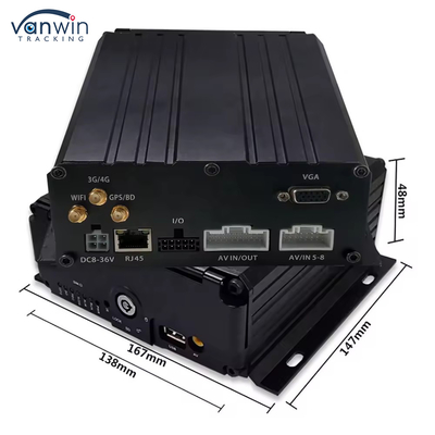 8-قناة القرص الصلب بطاقة SD DVR المحمول H.264 MDVR للسيارات لمراقبة سلامة المركبات
