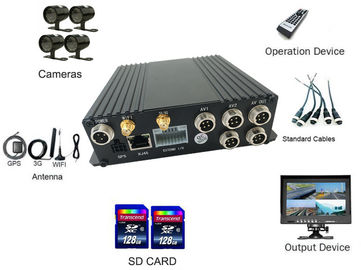 4CH SD 4G سيارة رقمية تاكسي فيديو مسجل نظام MDVR 24/7 الرصد مع WIFI جهاز التوجيه