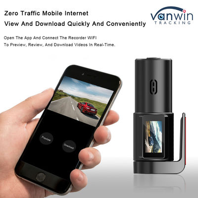 ADAS HD رؤية ليلية مراقبة موقف السيارات الإنترنت المحمول WIFI مخفية 360 درجة 1 بوصة سجل القيادة