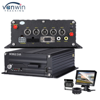 السيارة 1080P H.265 4CH SD Car DVR الهاتفية Dash Cam Recorder