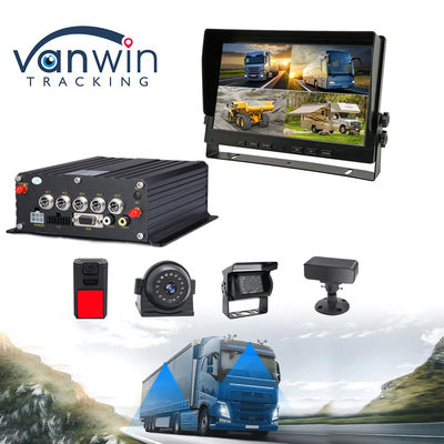 السيارة 1080P H.265 4CH SD Car DVR الهاتفية Dash Cam Recorder