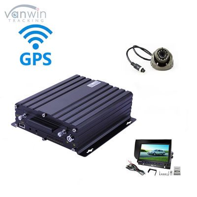 H.265 4CH HD Vehicle Mobile DVR 1080P AI Car Recorder مع إدخال الإنذار وإدخال سرعة النبض