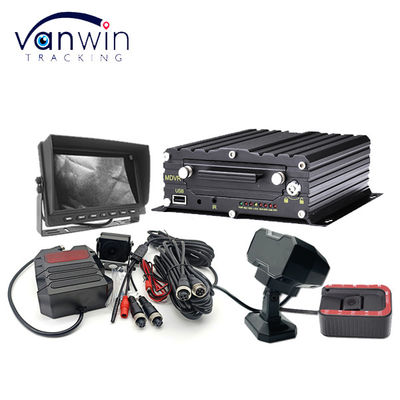 4CH 1080P SD MDVR مراقبة وتتبع في الوقت الحقيقي 4G AI ADAS DMS DVR المحمول للحافلات والشاحنات