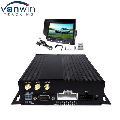 GPS 1080P HD 4CH DVR المحمول بطاقة SD Samrt WIFI حافلة مركبة مسجل فيديو رقمي