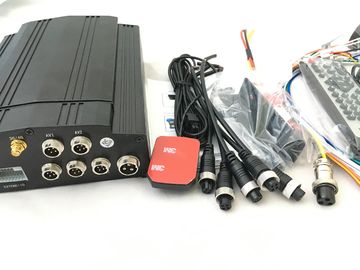 4G 4 قناة GPS فيديو نظام DVR السيارة مع 2 تيرا HDD التخزين 4 كاميرات RS232 MDVR