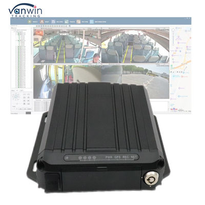 تتبع الفيديو عبر الإنترنت 4G GPS DVR المحمول 1080p بطاقة SD 4 قناة بطاقة SIM GPS سيارة كاميرات المراقبة