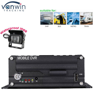 1080P H265 بطاقة SD مزدوجة 8 قناة DVR المحمول مع HDD ماكس 2TB لسيارات الأجرة الشاحنات