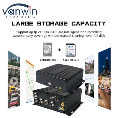 8 قناة 1080P AHD DVR المحمول للسيارة CCTV MDVR 2TB HDD للشاحنات وسيارات الأجرة الحافلة
