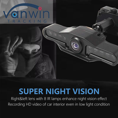2 كاميرات عدسة 2.9 بوصة AHD Dash Cam Recorder مع Super Wide Angle Dual Lens Video Recorder