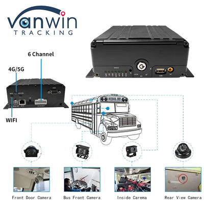 4G 6 قناة H. 265 HDD سيارة DVR المحمول للكاميرا الأمنية السيارة