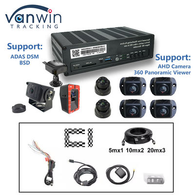 8 CH 4G 360 مشاهدة بانورامية MDVR مع AI ADAS DSM BSD مشاهدة بانورامية نظام الكاميرا DVR للسيارة
