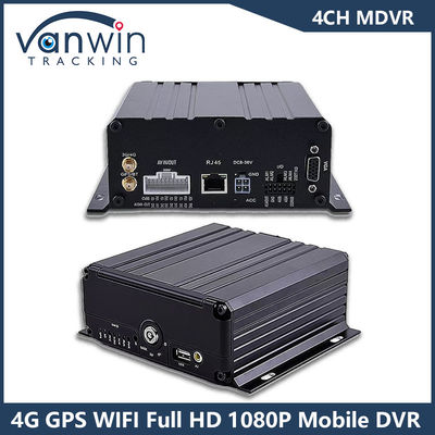 4CH GPS 4G WiFi DVR المحمول Full HD 1080P كاميرا السيارة HDD Mdvr لسيارة الحافلة شاحنة