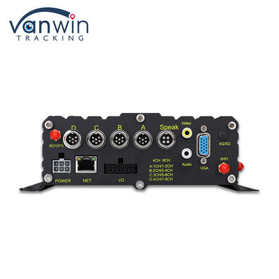 ADAS DMS BSD AI مركبة أسطول كاميرا سيارة مع 8CH WiFi GPS 4G Live View DVR المحمول للسيارة