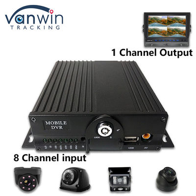 8CH AHD بطاقة SD مزدوجة نظام DVR المحمول 4G WIFI GPS MDVR لعرض مباشر