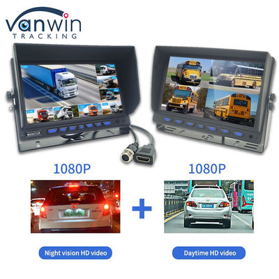 10شاشة شاشة السيارة AHD 1 بوصة 8CH MDVR كاميرا 1080P أنظمة مراقبة السيارة TFT الملونة